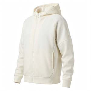 Women Zip Up <b>Hoodie</b> Cotton Bamboo Fiber Fleece Pullover Casual Daily Wear Off <b>White</b> Zip Up <b>Hoodie</b> For Men Fleece Warm Hooded - Product Image 4