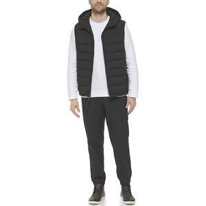 Unisex High Quality Sleeveless <b>Waterproof</b> Reversible Puffer <b>Jacket</b> for <b>Winter</b> Autumn Street Style Stand Collar Hood Reasonable - Product Image 3