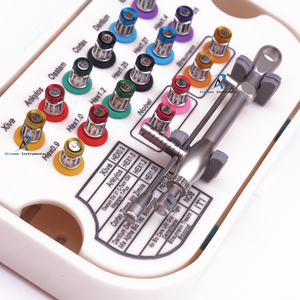 Dental Implant Torque Wrench <b>Screwdriver</b> Prosthetic Kit <b>Precision</b> Ratchet Driver Tool Set for Implant Placement and Fixation - Product Image 1