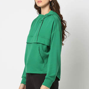 Sudadera con Capucha Verde Personalizada para Mujer, Estampado Frontal, Oversize, de Forro Polar Ecológico, de Secado Rápido, Informal, para Invierno, Ropa Urbana y de Gimnasio - Product Image 2