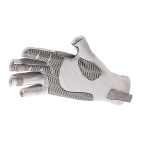 Lightweight Waterproof Outdoor Fishing Gloves Quick Drying Stretch Fabric <b>Sun</b> Protection Finger Cutouts Hooks Leather Non-Slip - Product Image 4