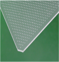 Feuille acrylique transparente claire PS LGP a mené la plaque de guidage de lumière de panneau