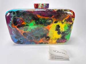 Sobral - Pochette multi-couleurs en résine Pollock, modèle Linda - Product Image 2