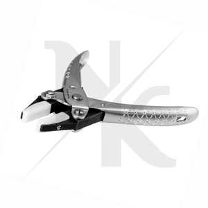 Pince plate à bec plat en acier inoxydable robuste et durable avec ressort, 160 mm, pour la fabrication de bijoux, pince à anneaux - Product Image 4