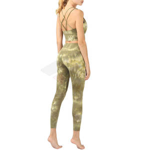 Conjunto de yoga sin costuras de alta calidad para mujer, 2 piezas, ropa deportiva para gimnasio, conjunto de yoga. - Product Image 4