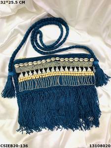 Sac bandoulière en jute de haute qualité, sac à bandoulière tendance avec un design élégant - Product Image 3