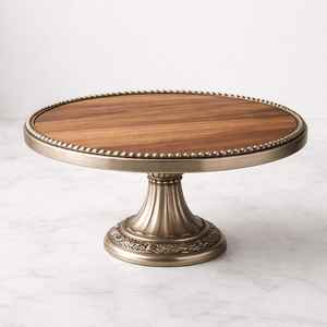 Mini Wooden <b>Cake</b> <b>Stand</b> with <b>Glass</b> Dome Lid Dessert Display <b>Stand</b> Round Wooden Dessert <b>Stand</b> with <b>Glass</b> - Product Image 6