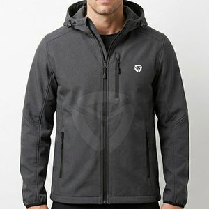 Chaqueta de invierno softshell personalizada para hombre, duradera, con cremallera completa, diseñada para senderismo, camping y actividades diarias. - Product Image 3
