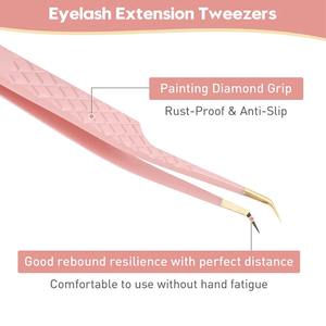 Pince à épiler ergonomique pour extensions de cils, pour une utilisation prolongée, application et isolation précises des cils - Product Image 3
