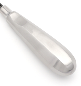 Élévateur dentaire de luxation à ligne noire courbée de 2 mm, instrument d'extraction dentaire fin et tranchant avec pointe recouverte, coupe-ligament parodontal chirurgical - Product Image 3
