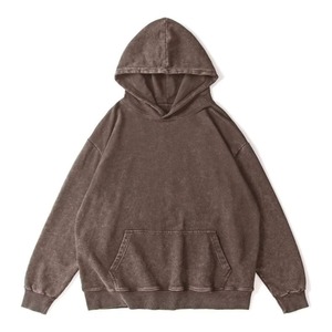 Sudadera con Capucha Extra Grande para Hombre, Estilo Vintage, 450GSM, 100% Algodón, Transpirable y Resistente al Viento, Diseño con Forro, Lavado Ácido, Ropa Urbana - Product Image 5