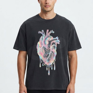 Camiseta con estampado reflectante para hombre, camiseta de algodón de primera calidad con cuello redondo, ropa cómoda informal de moda urbana para verano, ropa diaria - Product Image 3