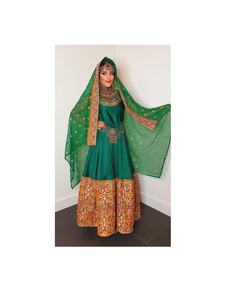 Vintage Ethnic Afghan Kuchi Dresses Traditional Party Wear with Multi-Color Lace Decoration for Pakistani Traditional Events - Product Image 2