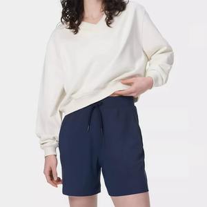 กางเกงขาสั้นลำลองผ้าฝ้ายฟลีซ 100% ระบายอากาศได้ดีสำหรับผู้หญิง รุ่นใหม่ กางเกงขาสั้นผู้หญิงสำหรับฤดูร้อน ชุดกีฬา กางเกงขาสั้นออกกำลังกายสำหรับผู้หญิง - Product Image 4