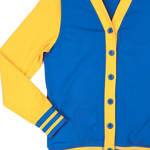 Suéter de lana acrílica con cuello en V personalizado FVSU Wildcats, cárdigan antiarrugas de manga larga, ropa griega tejida, oferta del fabricante - Product Image 2