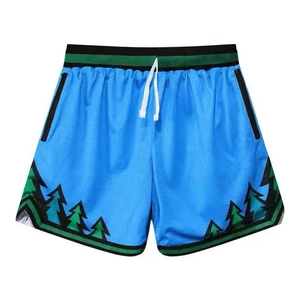 Pantalones Cortos Deportivos de Verano para Hombre, Estilo Retro, Sublimados, Casuales, de Poliéster, para Gimnasio, Baloncesto, Servicio OEM - Product Image 1