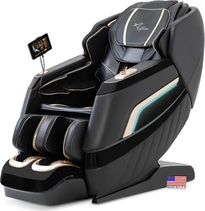 Fauteuil de massage zéro gravité, fauteuils de massage corps entier, inclinable, écran tactile, rouleaux pour les pieds, airbags, Bluetooth, scan corporel, étirement thaïlandais - Product Image 1