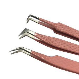 Pinzas Profesionales de Acero Inoxidable para Extensión de Pestañas, Duraderas, Precisas, Agarre Perfecto, Antideslizantes, para Pestañas de 0.03mm, 75 Grados - Product Image 1