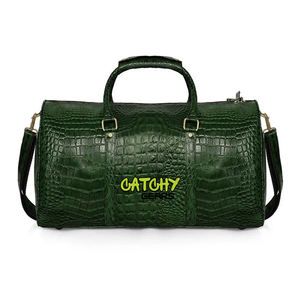 Large Genuine Leather Duffle <b>Bag</b> Travel Weekender <b>Carry</b> <b>On</b> <b>Bag</b> Stylish Holdall with Adjustable Strap for Men & Women - Product Image 5