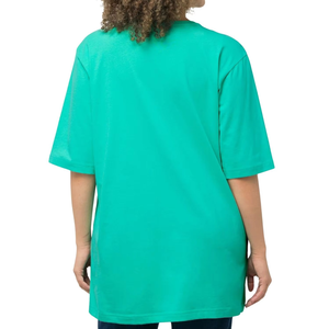 เสื้อยืดลำลองผู้หญิง คอวี แขนสั้น ทรงหลวม สีพื้น ผ้าถัก ใส่ได้ทุกฤดู ความยาวปกติ - Product Image 3