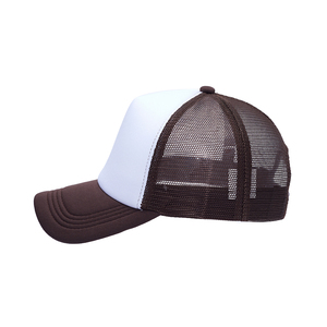 Women Men 5 Panels 3D Embroidery Custom Logo Printing Foam Mesh Trucker Hat - Product Image 2