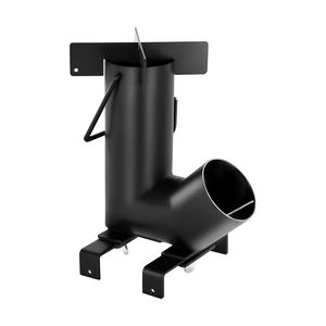 Acciaio al carbonio nero portatile Rocket stufa per il campeggio Backpacking a legna per cucinare all'aperto riscaldamento per il trasporto del campo in giardino - Product Image 1