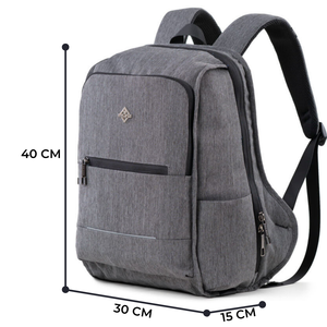 Casual Oxford Laptop <b>Backpack</b> with Water Resistance 20-39L Capacity Shoulder Straps Unisex Softback Zipper Closure - Product Image 2