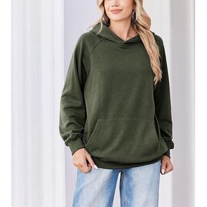 Nuevo diseño de sudadera con capucha para mujer, 100% algodón, tejida, de invierno, manga larga, lisa, cómoda, informal, de Bangladesh, al mejor precio. - Product Image 2
