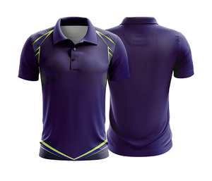 Custom Custom Cricket Polo Jersey Supplier Manufacturer Durable Stitching for Men Women Youth Quick-Dry Dry-Fit Active Polo - Product Image 3