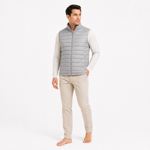 Upgrade your <b>winter</b> collection with <b>this</b> Man Puffer Vest Jacket offering cozy protection and a smart look for outdoor adventures - Product Image 5