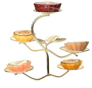 Support de bougie chauffe-plat en résine et métal de haute qualité, magnifique, écologique, résistant à la chaleur, décoration d'intérieur, Noël - Product Image 1