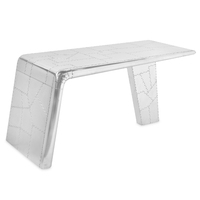 Bureau d'écriture en aluminium personnalisable Aviator Aircraft Wing pour la maison, le bureau et l'hôtel