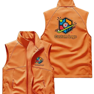 Chaleco Casual para Hombre con Múltiples Bolsillos, Cuello Alto, Doble Capa, Refrigerante, Transpirable, Reversible, Cortavientos, para Senderismo - Product Image 1