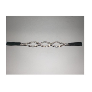 Top Trendy Mejor calidad Crystal Bling Horse Brow bandas para cuero caballo brida - Product Image 3