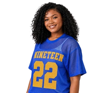 Custom Sigma Gamma Rho Summer Eco-Friendly <b>Mesh</b> Jersey Breathable Greek Letter Sorority Sports <b>Shirt</b> Lightweight Athletic Team - Product Image 5