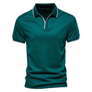 Polo d'affaires en coton 100% pour hommes, avec motif solide, tissu personnalisé imprimé pour l'été, t-shirt de style décontracté grande taille fabriqué au Pakistan - Product Image 1