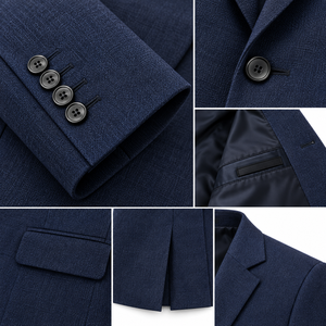 Blazer de Lana Personalizado para Hombre al por Mayor, Chaqueta Deportiva de Tweed Texturizado, Traje a Medida, Abrigo Casual Elegante, Blazer de Lana Personalizado para Hombre - Product Image 6