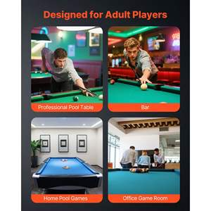 Taco de Billar Profesional de Fibra de Carbono de 58 Pulgadas y 19 oz, con Punta de Baquelita Prensada y Conexión ABS - Product Image 6