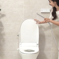 Bidet compact moderne NEPTUNE ALB-5805 avec buse antibactérienne, fonctions de nettoyage à l'eau, de massage et pour enfants, sans filtre nécessaire