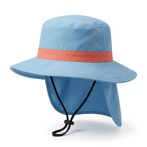 Sombrero de Sol Deportivo Personalizado OEM con Ala Ancha y Solapa para el Cuello, Ligero, Transpirable, de Poliéster/Cotton Twill Ripstop, con Opciones de Bordado - Product Image 2