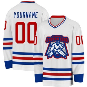 Jersey de Hockey sobre Hielo Personalizado con Nombre, Número y Logotipo, Transferencia Térmica, Bordado, Impresión Digital, 100% Poliéster, Transpirable, Mangas Completas - Product Image 2