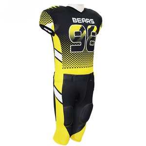 Conjunto de Uniforme de Fútbol Americano de los Panthers, Camiseta sin Mangas con Cuello en V, Malla Sublimada, Absorbe la Humedad, Ajustada, para Hombre Adulto - Product Image 3