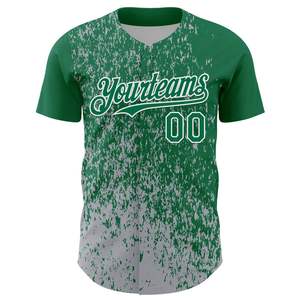 Maillot de baseball personnalisé par sublimation, 100 % polyester, séchage rapide, respirant, uniforme d'équipe, chemise de baseball pour homme à boutons intégraux - Product Image 4