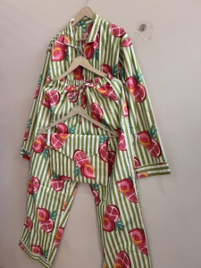 Conjunto de Pijama de Algodón para Mujer, Camisón Cómodo, Conjunto de Camiseta y Pantalón de Pijama Suave - Product Image 5