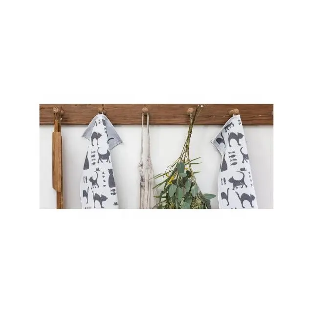 超微細耐久性猫犬デザイン綿刺繍コーラルフリースカスタムプリント乾燥安いクリーニングキッチンディッシュタオルセット