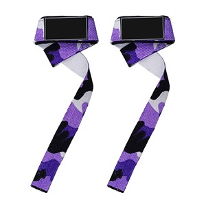 Sangles de levage réglables en nylon, camouflage vert, fermeture Velcro, unisexe, pour musculation, extensibilité modérée - Product Image 4