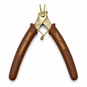 LUMINEX IMPEX Premium Gold <b>Flush</b> <b>Cutter</b> Pliers Stainless Steel Precision Side Cutting Tool for Jewelry Making Electronics Repair - Product Image 3