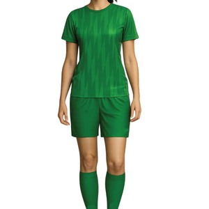Tenue de football pour femmes, gamme Classico, légère, respirante, noire, coupe performance - Product Image 3