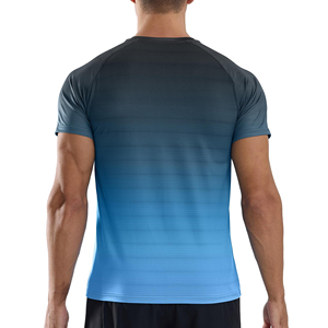 T-shirt de sport d'été pour homme en maille respirante et légère, idéal pour la course à pied, avec logo personnalisé, vêtement de sport pour la gym - Product Image 4