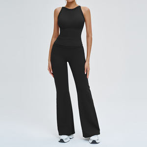 Custom logo Women Clothing Two Piece Zipper Sets Long Sleeve Zip Top and High Waist <b>Leggings</b> Gym Sportswear Long Sleeve Set - Product Image 6